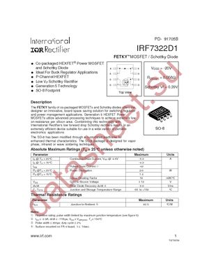 IRF7322D1 datasheet  
